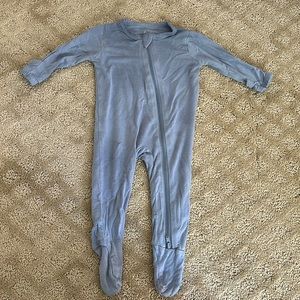 Kyte baby Zip Up Footie in Slate Blue 0-3 month